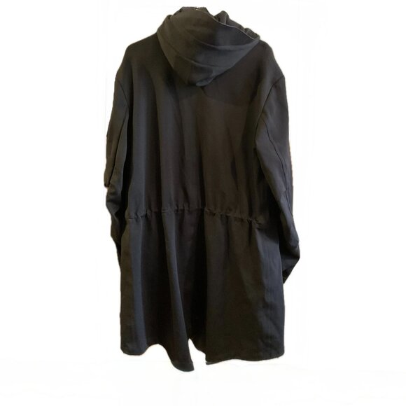 Y-3 Adidas/Yohji Yamamoto Hooded Double Zip Fishtail Coat - Picture 12 of 16